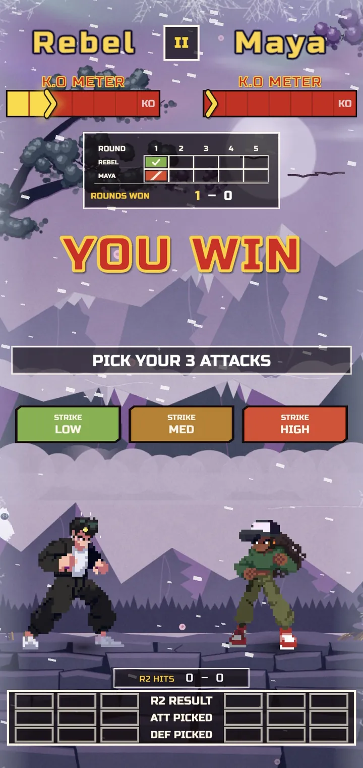 You win